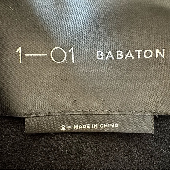 Aritzia Babaton Size 2 Wool Cashmere Blend Coat Snap Down Black - Picture 10 of 10